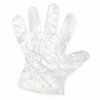 Hands Off Poly Disposable Gloves, Poly, L, 100 PK, Clear 1063